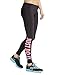 Lokebi Womens Just Do It Print Side Text Stretchy Leggings
