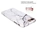 iPhone 7 Plus Case, JAHOLAN White Marble Design Clear Bumper Glossy TPU Soft Rubber Silicone Cover Phone Case for Apple iPhone 7 Plus (2016) / iPhone 8 Plus (2017)
