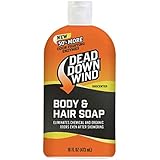 Dead Down Wind Body & Hair Soap | 16 oz Bottle | Unscented | Odor Eliminator, Hunting Accessories | Gentle Body Wash & Shampoo for Hunting | Safe for Sensitive Skin