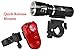 SafeCycler LED Bike Lights - Super Bright Front and Rear LED Bicycle Light Set for Your Safety