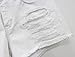 chouyatou Women's Perfectly Fit 5-Pockets Ripped Denim Jean Shorts (M-US 10, White)