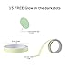 Glow Tape - Premium Quality Fluorescent Tape, 30 feet x 0.8 Inch, Extended Glow Time, Eco-Friendly Glow-in-the-dark Photoluminescent Tape, Waterproof, Removable - Best for Home, Office, Luminous Party