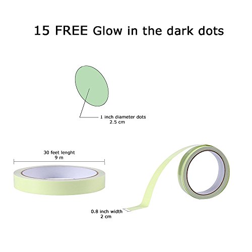 image for RENSAL Glow Tape - Premium Quality Fluorescent Tape, 30 feet x 0.8 Inc
