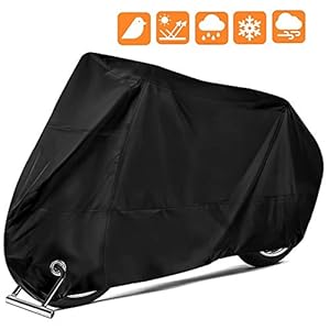 unibelin Motorhoes, Motorhoezen Waterdichte 190T Motorfiets Dekzeil met Slotgaten UV-bescherming Outdoor Motorfietshoes…