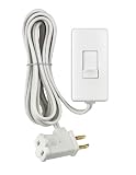 Leviton TBL03-10W Tabletop Slide Control Lamp Dimmer, 300-Watt, White