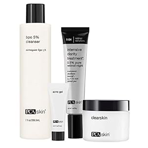 PCA SKIN The Acne Control Skin Care Set (Kit Includes BPO Facial Cleanser, Niacinamide Face Cream, Salicylic Acid Acne…