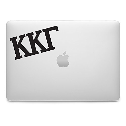 Kappa Kappa Gamma Die Cut Decal/Sticker - Car, Truck Laptop (3 Pack) (Black)
