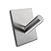 KES SUS 304 Stainless Steel 3M Self Adhesive Hook Key Rack Garage Storage Organizer Stick On Sticky Bathroom Kitchen Towel Hanger Wall Mount Contemporary Style, Brushed Finish, A7063
