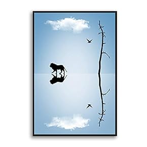 Framed Canvas Wall Art for Living Room, Bedroom Sky Canvas Prints for Modern Home Decoration Ready to Hang - 16"x24" inches