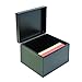 STEELMASTER Steel Card File Box, Fits 6 x 9 Index Cards, 900 Card Capacity, 9.5 x 7 x 8.5 Inches, Black (263869BLA)
