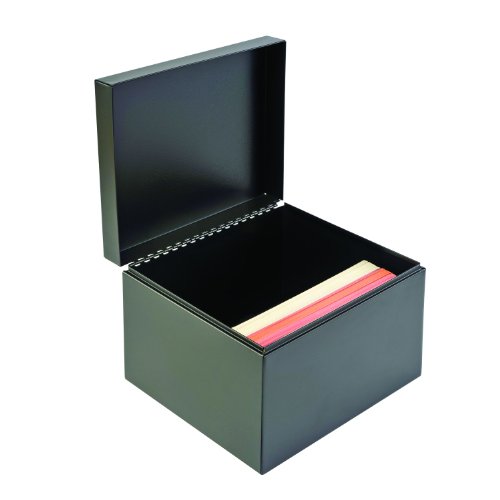 STEELMASTER Steel Card File Box, Fits 6 x 9 Index Cards, 900 Card
