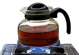 Borosil Glass Carafe with Strainer, 1 Litre, Transparent