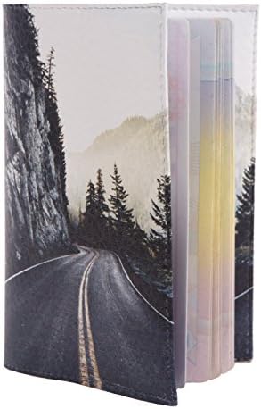 ECO Leather passport cover! Cute passport holder for travel! Designer passport case for men and women! ECO leather passport cover best gift for journey! (road)