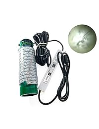 (verde, azul y blanco) Blob luz de pesca nocturna submarina DOCK 7500 lúmenes, 110 V AC 30 ft cable 3 clavijas enchufe, LED Fish Finding System, Bait rig, Fish Attractor, Ponds, Snook