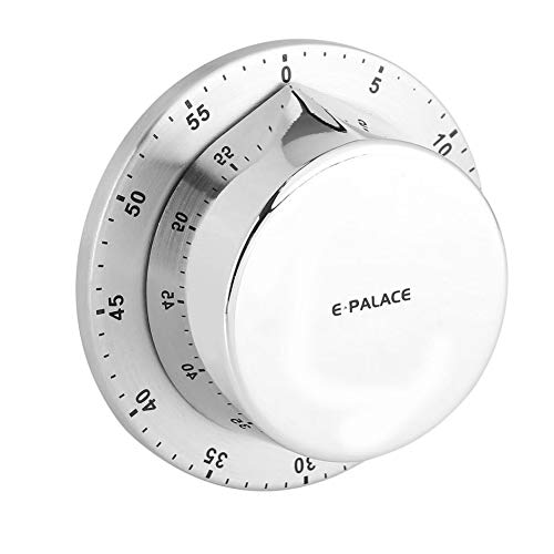 Magnetic Kitchen Timer Countdown Loud Alarm Stainless Steel Body Manual Mechanical for Cooking Baking Washing and Any Other Timing Projects - Thumbnail 5