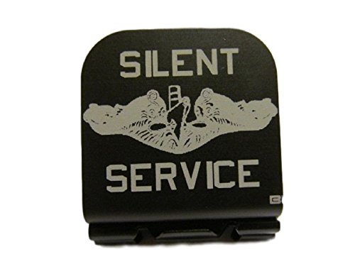 Silent Service Submarine Logo Laser Etched Hat Clip Pink