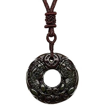 AmorWing Pixiu Gemstone Pendant Amulet Necklace