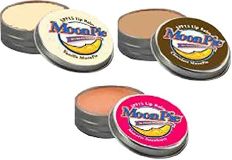 MoonPie Flavored Lip Balm 3-pack (Chocolate, Vanilla, Strawberry)