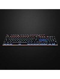 G Cord   Teclado mecánico inalámbrico, conexión LED de 2,4 G con interruptores marrones para ordenador portátil y de sobremesa
