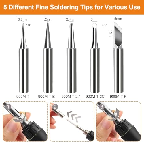 Tin Electric Soldering Irons Kit 25 in 1 with Tool Box Adjustable Temperature 200-450℃,Electronic Soldering Set Digital Multimeter,Soldering Iron Tips etc