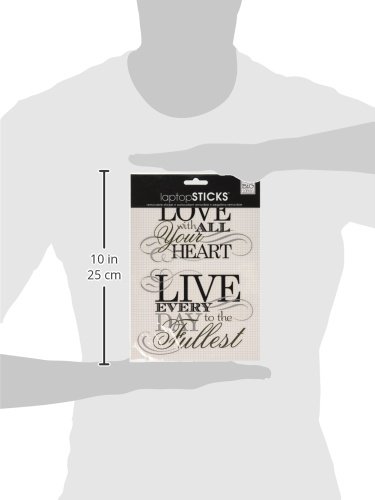 me & my BIG ideas Removable Laptop Sticker, Live Every Day To The Fullest
