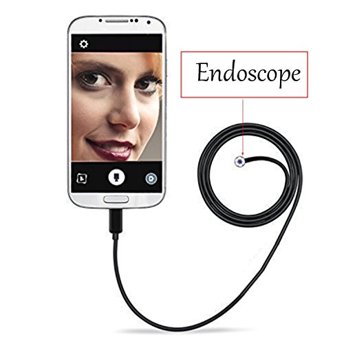 THZZSKY 6LED Waterproof 5.5mm 2M USB Endoscope Borescope Photo Capture Inspection