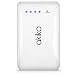 Akiko 9000mAh Ultra Slim Premium External Battery Pack Charger Powerbank with Dual USB Port (2.1A/ 1.5A Output) -Retail Packaging - White