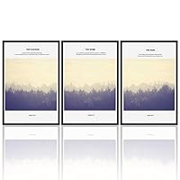 3 Piece Framed Canvas Wall Art Forest in The Mist Canvas Prints Home Artwork Decoration for Living Room,Bedroom - 16