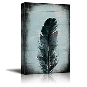 signwin Canvas Wall Art Feather and Animals Canvas...