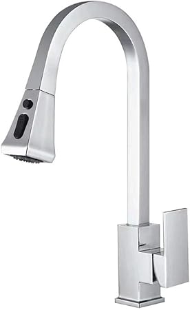 IUYJVR Grifo de Cocina Moderno de una manija, Grifo de baño de Arco