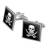Pirate Skull Crossed Swords Tattoo Design Square