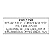New York Notary Self-Inking Rubber Stamp - Meets State Specifications
