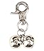 EXPAWLORER Cat Bell 2 Pack - Cat Collar Accessories Bells Loud with Claw Buckle, Pet Jingle Charm Ornament Training Pendant Jewelry, Tracker for Saving Birds, Neck Decoration for Dogs Kitten, Silver