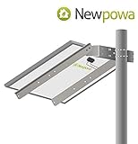 Newpowa Universal Solar Panel Heavy Duty Double Arm Pole Wall Mount for 70-120W Single Module at an tilt Angle from 0-90&deg;