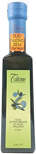 Titone USDA Organic First Pressing Harvest 2017 Extra Virgin Olive Oil, 8.45 fl. oz