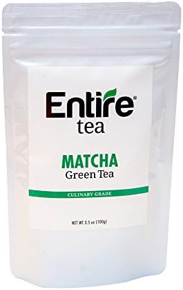 Entire Tea Culinary Grade Matcha Green Tea (100 Gram), Premium Quality, 100% True Japanese Matcha, Perfect For Baking, Blending, And Cooking, Strong Flavor, Sugar Free, Gluten Free, With Zero Calories