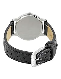 Seiko Solar sup299 esfera blanca de piel negra banda de la mujer reloj