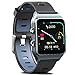 FITVII GPS Smartwatch with 17 Sports Mode Activity Tracker IP68 Waterproof Swimming Touch Screen Watches, Heart Rate Monitor Sleep Trackers with Pedometer Step Calories Counter for Women Men