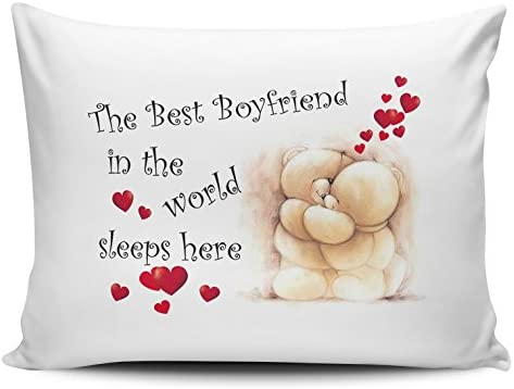The Best Boyfriend In The World Sleeps Here Pillow Cases Cute