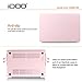 iDOO Hard Plastic Case ONLY for (Previous Generation) MacBook PRO 15 inch (Model A1398) with Retina Display NO CD Drive - Rose Quartz