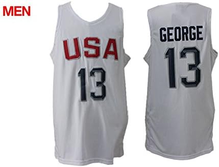 USA Dream Twelve Team Paul George #13 Men's 2016 Jersey - White M