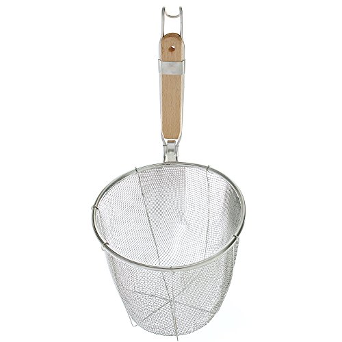 Buy Kitchen Spider Strainer Wooden Handle Stainless Steel Colander