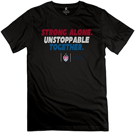 YIYT Men's US Soccer 2015 WWC Canada FIFA Champion T-shirt - L Black