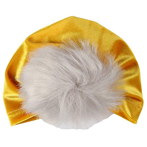 Udolove Baby Headband Set- Girl Soft Turban Knot Rabbit Headwrap Hospital Hat (11pcs Velvet Hairball Set) - Thumbnail 2