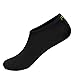 EQUICK Water Socks New Updated Version Durable Aqua Fins Barefoot Shoes Beach Pool Swim Surf Yoga Exercise,CTF01,Black,XXL