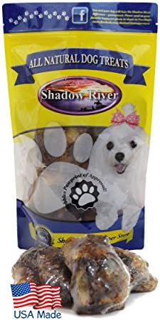 Shadow River All Natural Beef Large Knee Cap Bone Dog Treats - Pack of 4