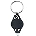 Leegoal 10 X Led Mini Micro Black Keychain Key Ring Super Flash Bright Flashlight White Light (Black Design)