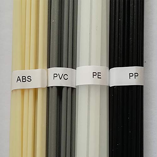 20PCS 1PC=50CM Kunststoff Schweißen Stangen ABS/PP/PVC/PE Schweißer Stangen für Kunststoff Schweißer Heißluftpistole (Jeder 5pcs Stangen)