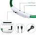 LED Dog Necklace Collar,USB Rechargeable Safety Waterproof Light up Adjustable Flashing Pet Neck Loop by fashion&cool
