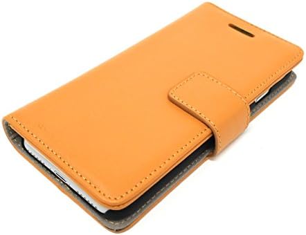 DFY Mobile Leather Wallet Case for Iphone 8/7 - with Protective cover and Magnetic Closure (Tan)